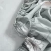 Grey white flower Bed Fitted Sheets Sabanas Mattress Cover with Elastic Microfiber (no pillowcase) 160*200*25cm 4