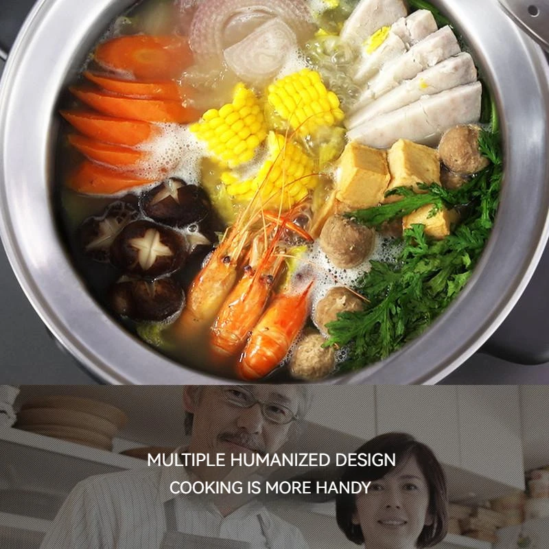 Leen Electric Steamer Multi Functional Three Layer Cooking Integrated Pot  Steamer Cooker Buffet Food Warmer Steamer Pot - Electric Food Steamers -  AliExpress