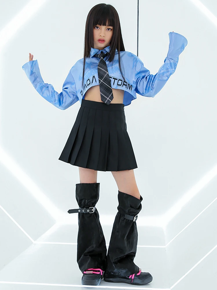 Kids Hip Hop Dance Kleding Meisjes Street Dance Outfits Gedrukt Tops en Trekkoord Jogger Broek, rood, 170