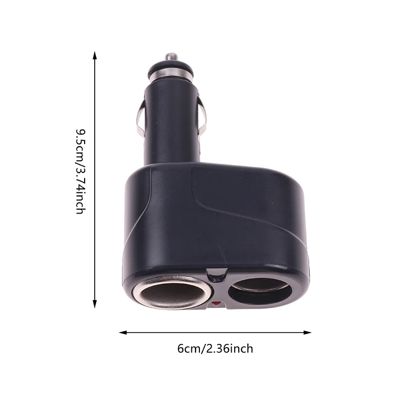 12V Dual Cigarette Lighter Sockets Car Charger Splitter Lighter Splitter Cigar  Lighter Double Dual Adapter Car Accessories