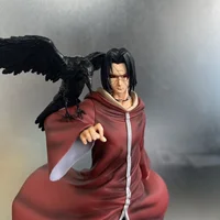 ⁦مجسم أنمي ناروتو شيبودن أوتشيها إيتاشي برداء الأكاتسكي 22 سم | Naruto Shippuden Uchiha Itachi Akatsuki Robe Action Figure 22cm⁩ - الصورة ⁦3⁩