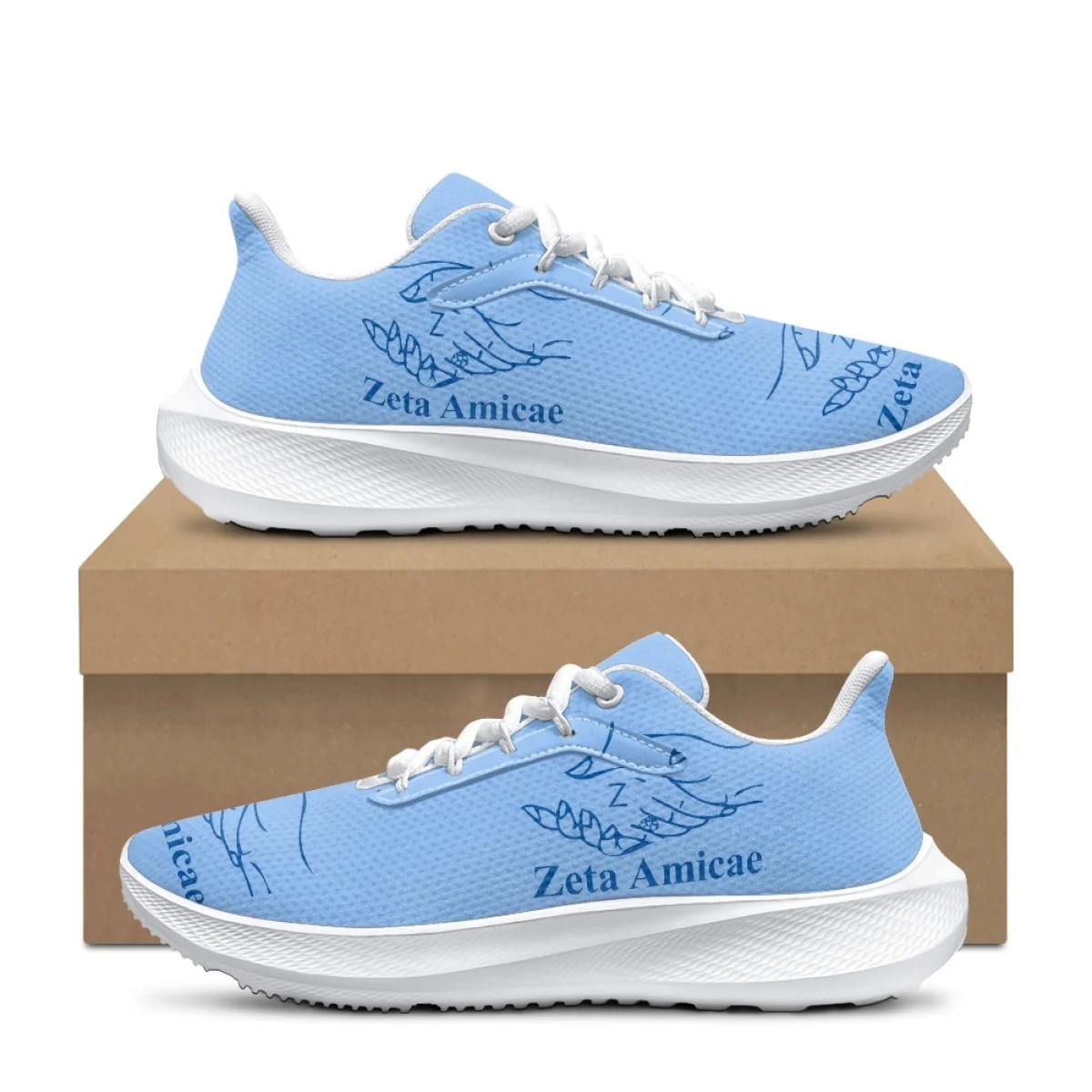 

Wear Resistant Basketball Shoe Zeta Amicae Designer Anti-slip Breathable Ladies Sneakers Friends of Zeta Style Lace-up Flat Shoe