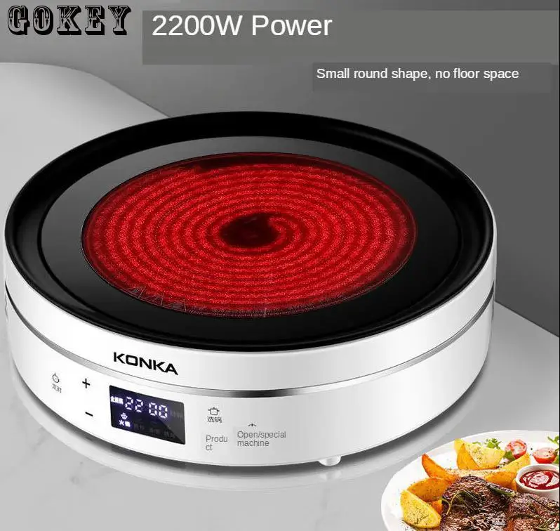 Electric Ceramic Cooktop Oven Induction Cooker Kichen Pot Tea Stove High-power Infrared Heat Induction Stove Hotpot Cooktop 114