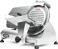 Kws Ms-10Ns 320W Motor Electric Meat Slicer 10-Inch With 304 Stainless Steel Blade, Frozen Meat/Cheese/Food Slicer Low Noise 2