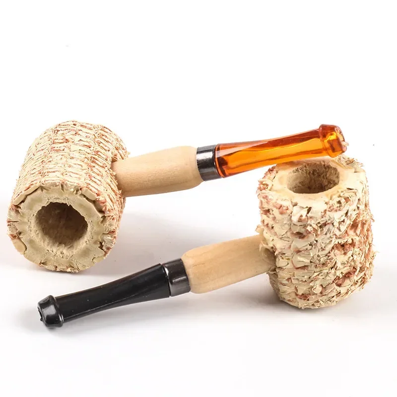 Creative Corn Cob Grass Smoking Pipe 10Pcs/Lot Portable Disposable Filter Natural Dry Herb Tobacco Pipes Smoke Accessories smoking accessories tobacco pipe tobacco smoking accessories herb smoking pipe smoking pipe