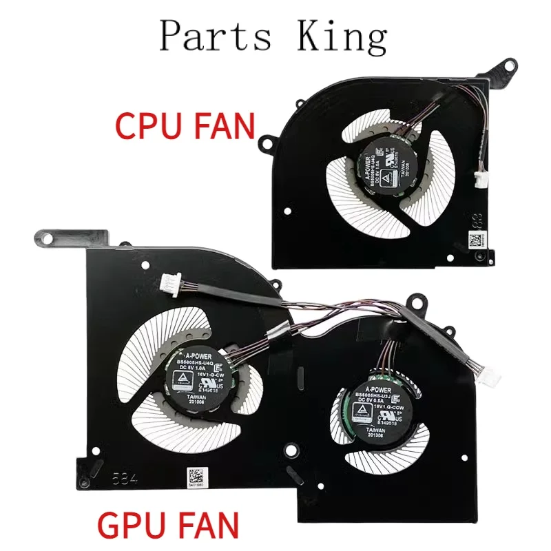 

CPU fan GPU Cooling Fan For MSI GS66 WS66 Stealth 10SD 10SE 10SF 10SFS 10SGS MS-16V1 BS5005HS-U4Q BS5005HS-U4J 16V1-G-CW