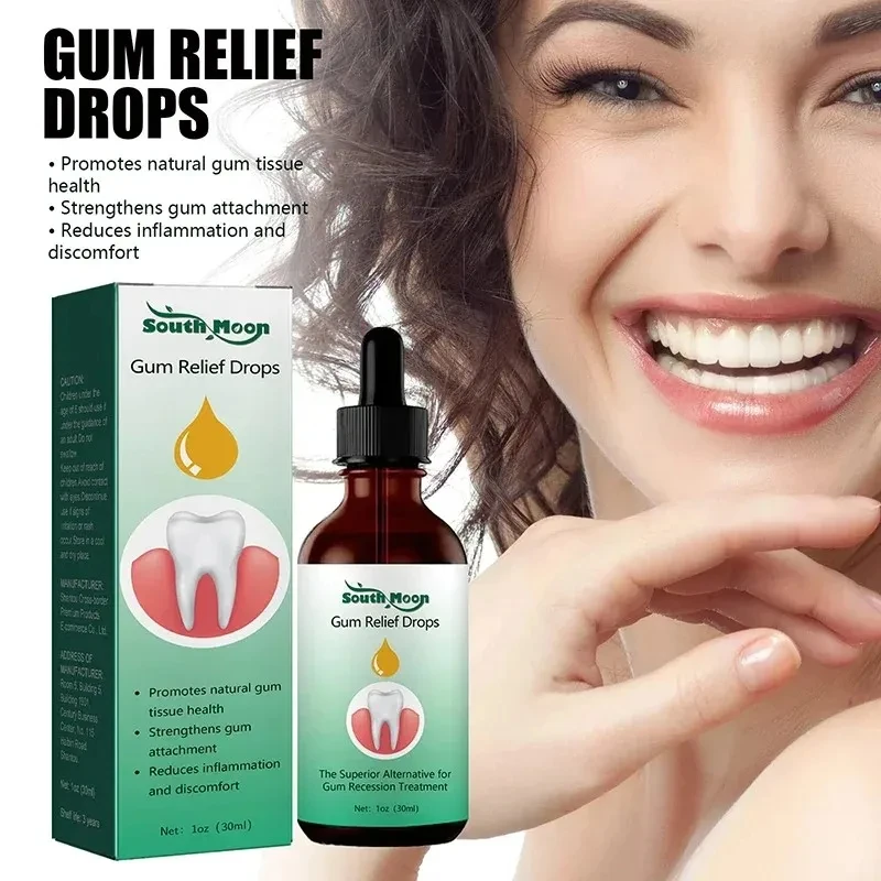 Gum Repair Drops Relieve Receding Gingival Swelling Gum Cleaning Care Oral Hygiene Remove Stain
