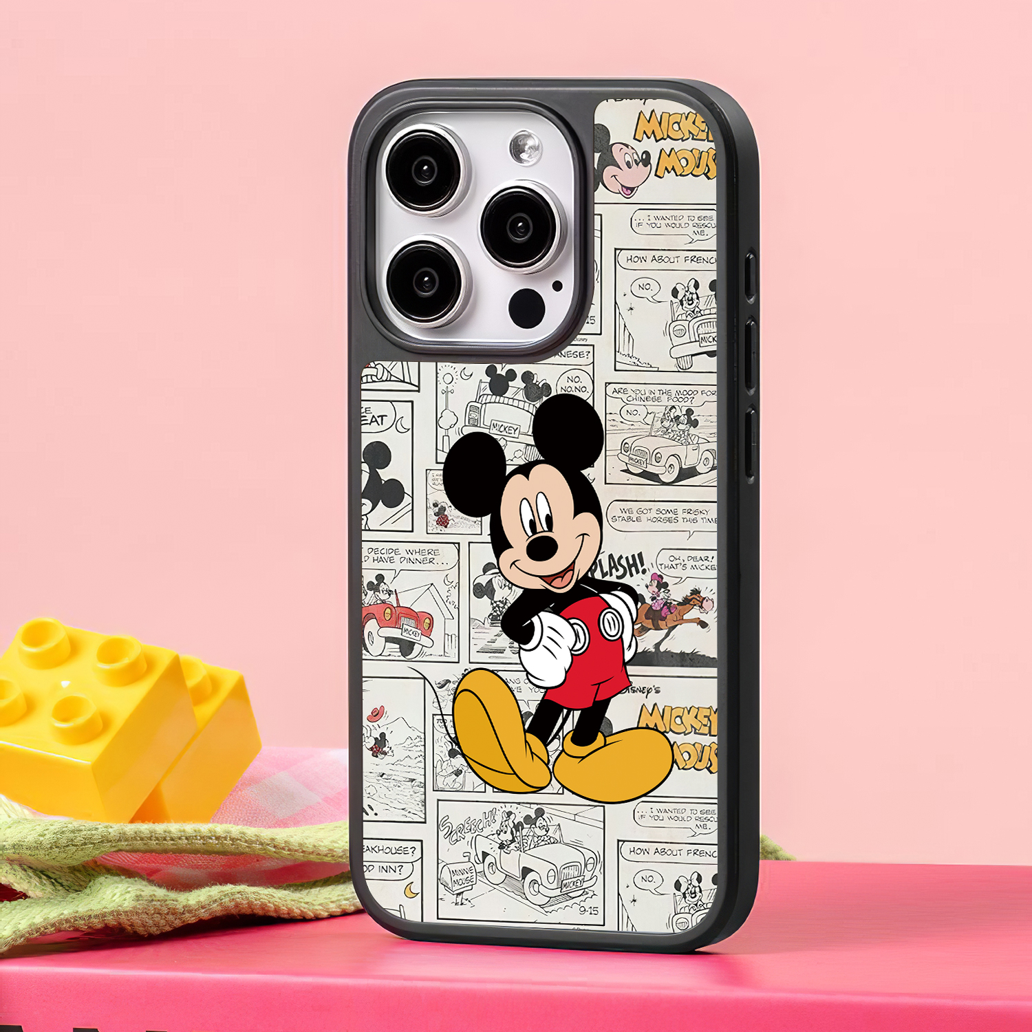 Disney Mickey Mouse cartoon phone case for iphone 16 15 14 plus 13 12 11 pro max cover Luxury Anti drop funda retro anime cases