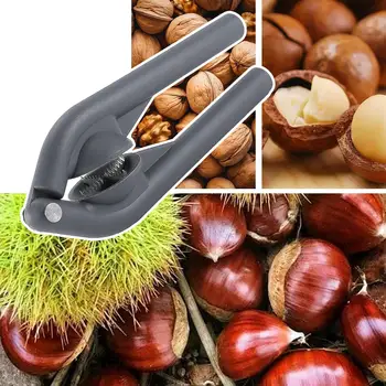 Stainless Steel Chestnut Clip Machine Nutcracker Opener Tool Nuts Walnut Cut Sheller Chestnut Shelling Cutter Kitchen Gadgets