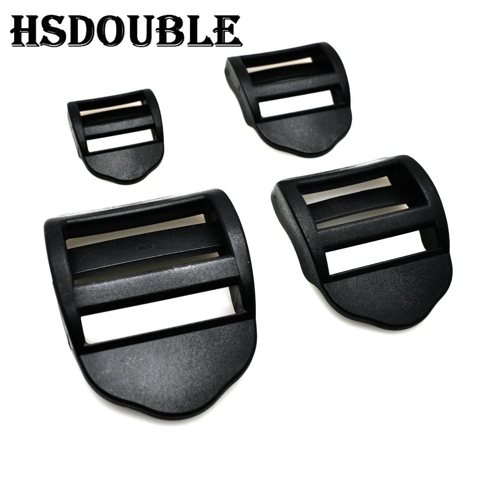 Plastic Ladder Lock Slider Release Buckles 20mm 25mm 32mm 38mm 10 Pcs/Pack for Backpack Straps Webbing