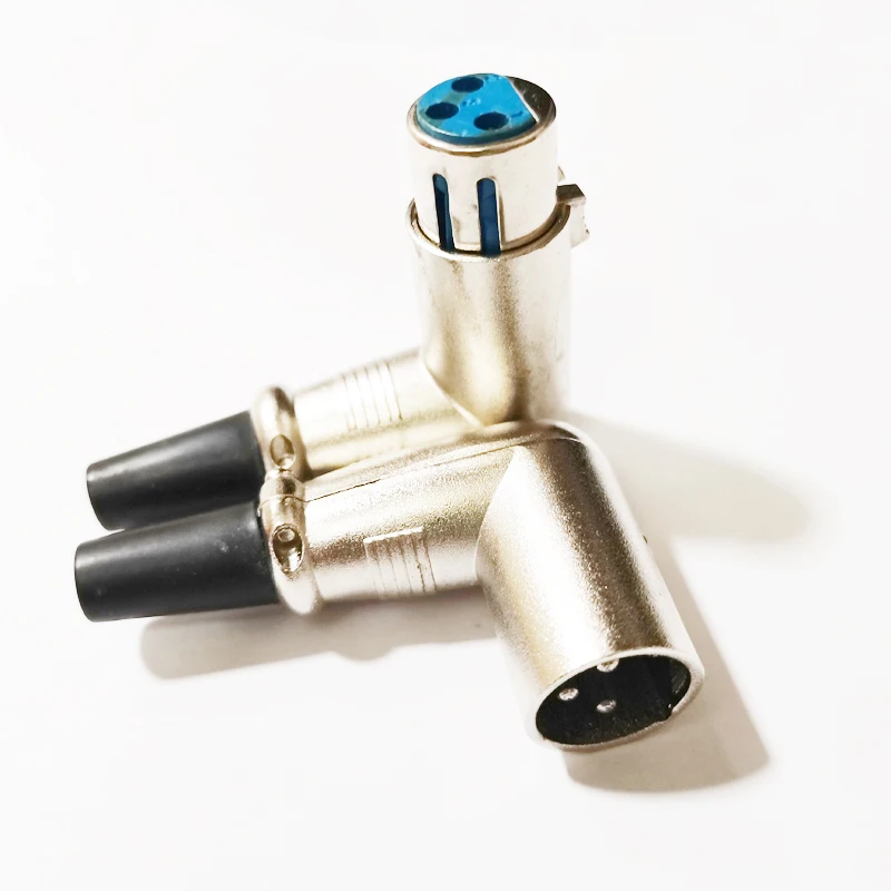 

NCHTEK Angle XLR 3 Pins Female Male Microphone Cable Audio Adapter , XLR 3Pin 90 Degree,Solder type/Free shipping/10PAIRS