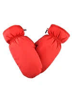 Thiened down Gloves for Men And Women Winter Warm Fce Ne Hanging Connected Finger Windproof Waterproof Cold Proof Skii...