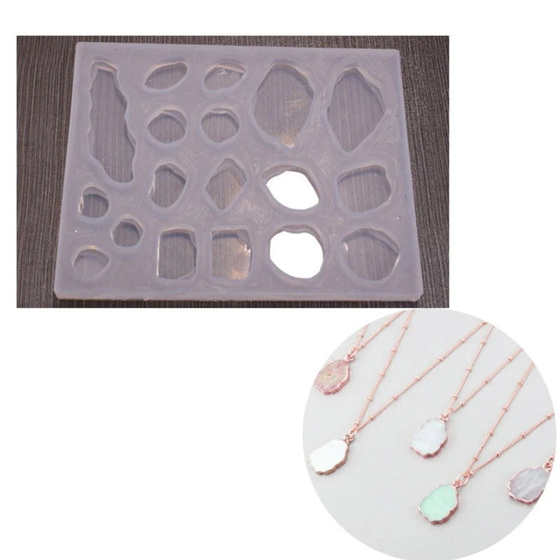 

Geometric Irregular Earrings Silicone Mold Crystal Epoxy Diy Decorative Pendants Jewelry Epoxy Mold for DIY Craft