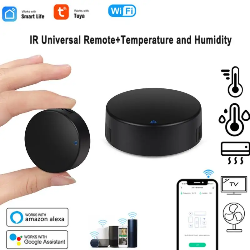 

Умный датчик температуры и влажности Tuya с Wi-Fi, термометр, гигрометр с ЖК-дисплеем, работает с приложением Smart Life и Alexa, не требует концентратора
