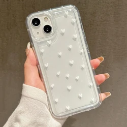 Compact White Transparent Love Design Phone Case for iPhone 17 Air (1)