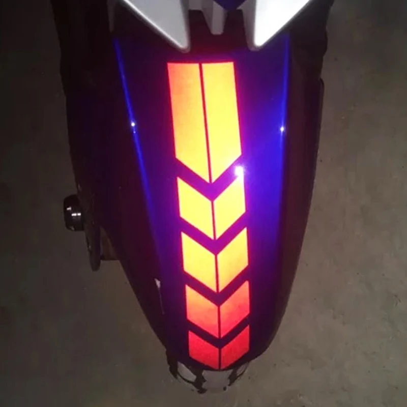 

Motorcycle Mudguard Reflective Arrow Line Warning Sticker Electric Vehicle Sticker Car Scratch Sticker