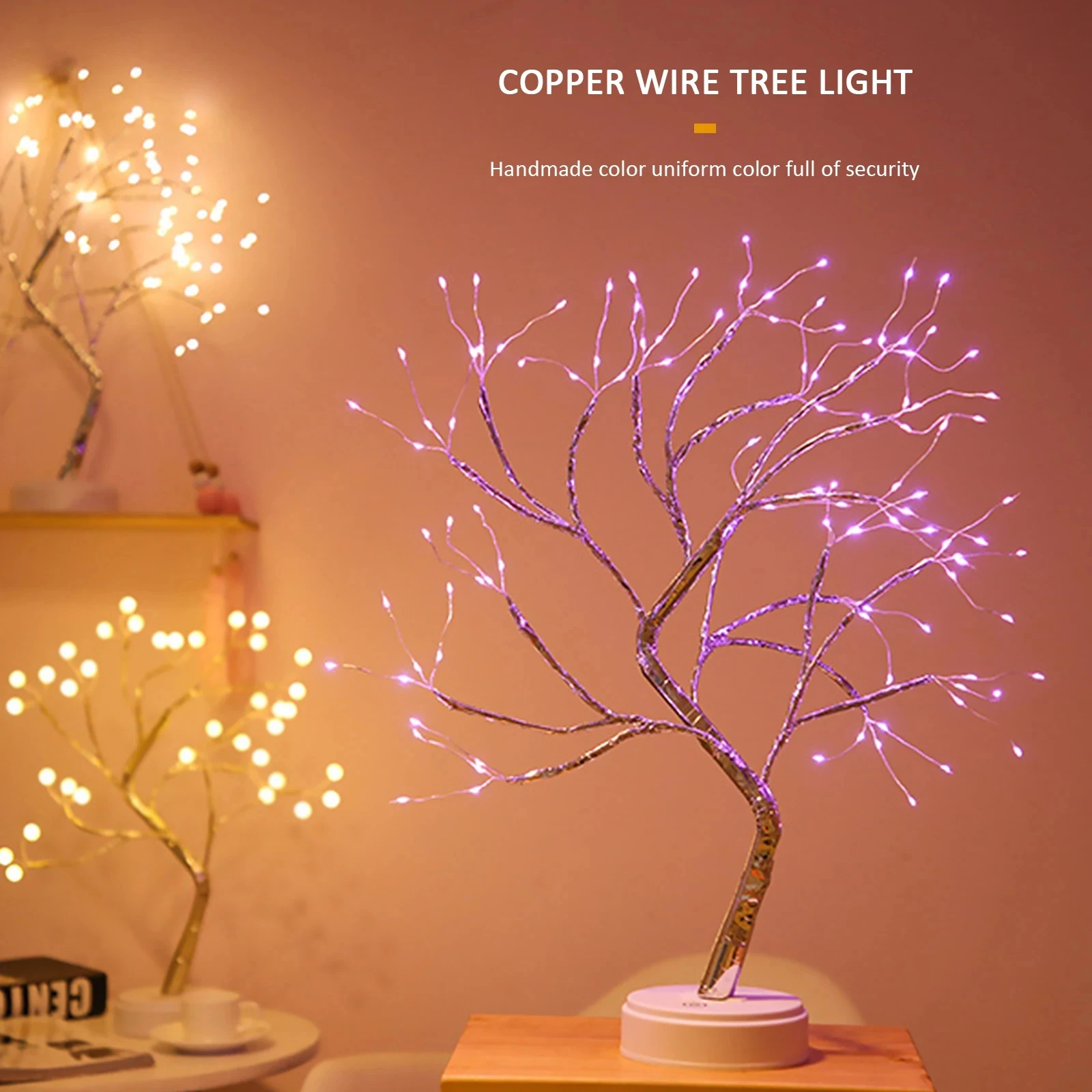 

LED Night Light 108LEDs Christmas Tree Touch Fairy Tree Night Lamp Garland For Home Bedroom Wedding Party Christmas Decoration