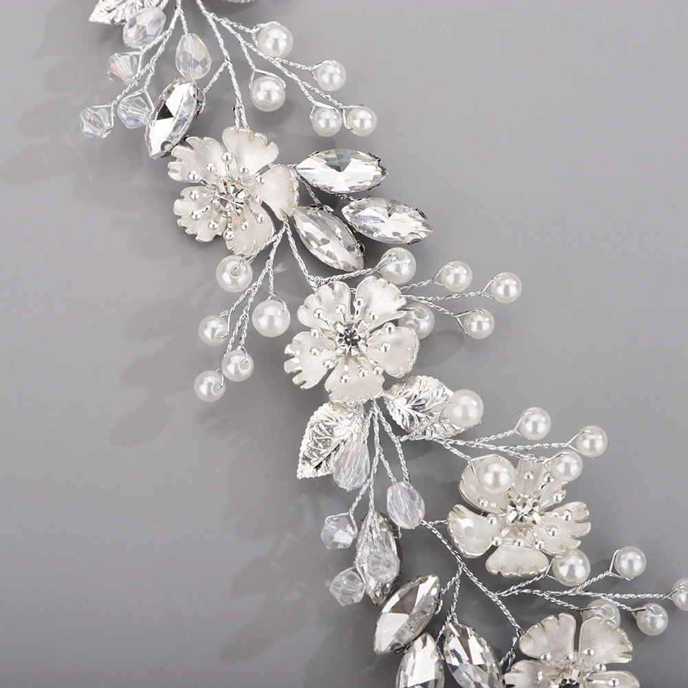 Pearl Bridal Hair Accessories Dresses Special Events Flower Headbands Bridesmaids Gifts Trendy Wedding Hair Jewelry