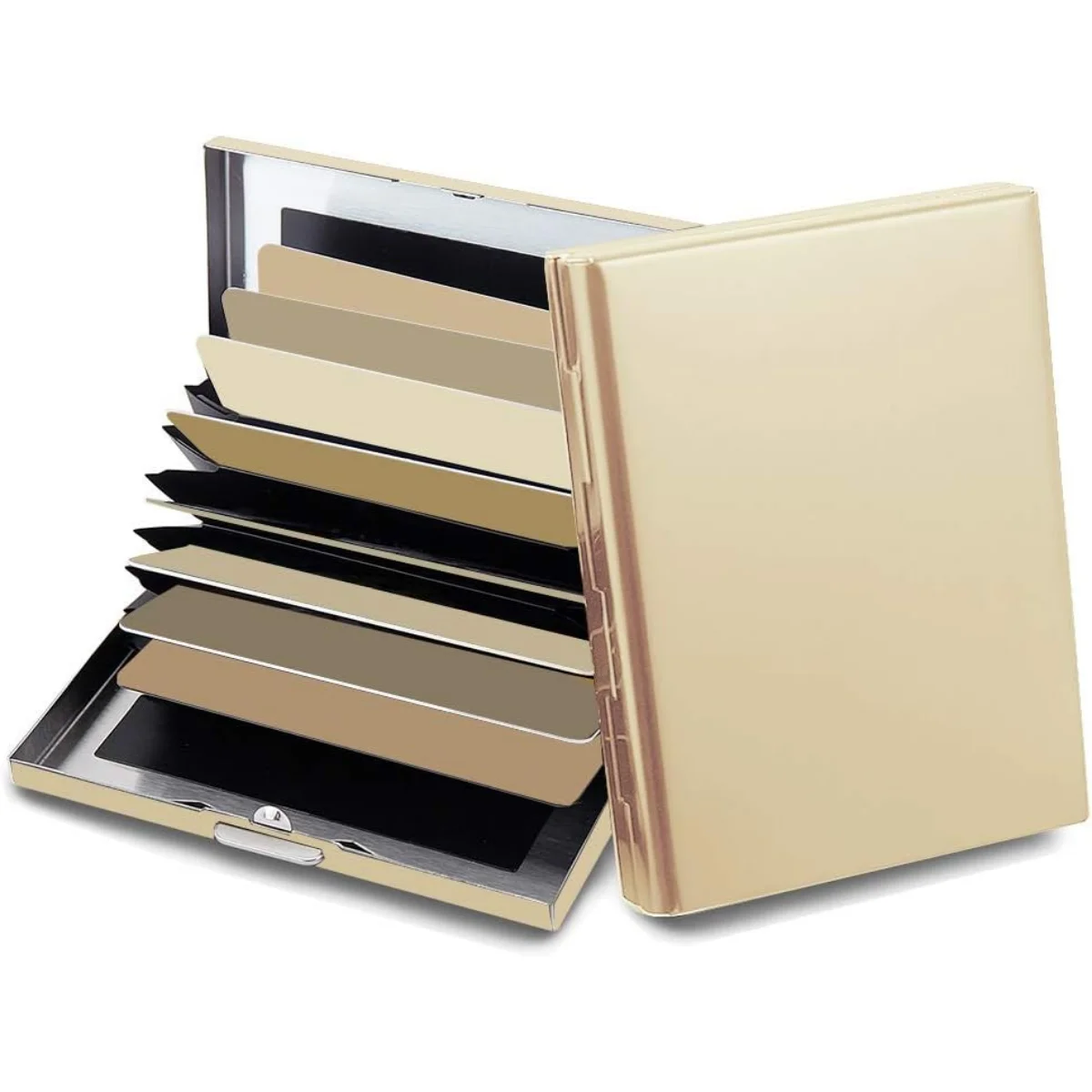 Premium RFID Blocking Metal Card Holder - Stylish Wallet & Business Card Organizer with Gift Box Packaging
