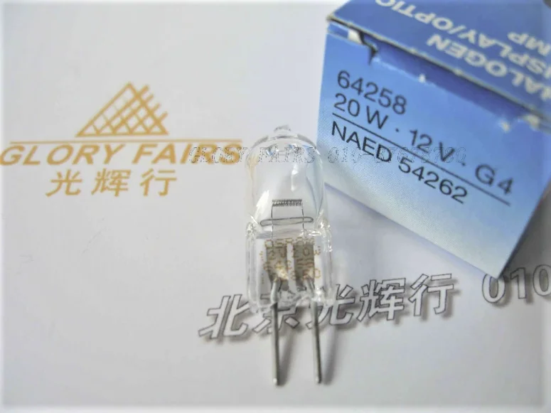 2x OS 64258-C 12V20W NAED 54262 лампа 64258 анализирующий химический анализатор 340-700nm 12В 20 Вт G4 UV