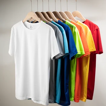 Multicolor Quick Dry Short Sleeve Sport T Shirt Gym Jerseys Fitness Shirts Trainer Running T-Shirt Men's Breathable Sportswear