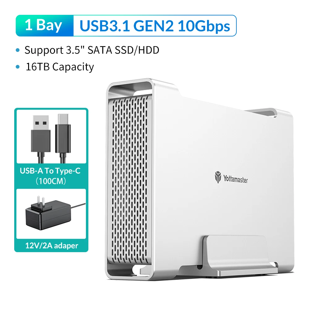 外付けハードディスク・ドライブ Yottamaster YK20 Mini 2TB SSD 外付けハードディスク・ドライブ Yottamaster YK20 Mini 2TB SSD