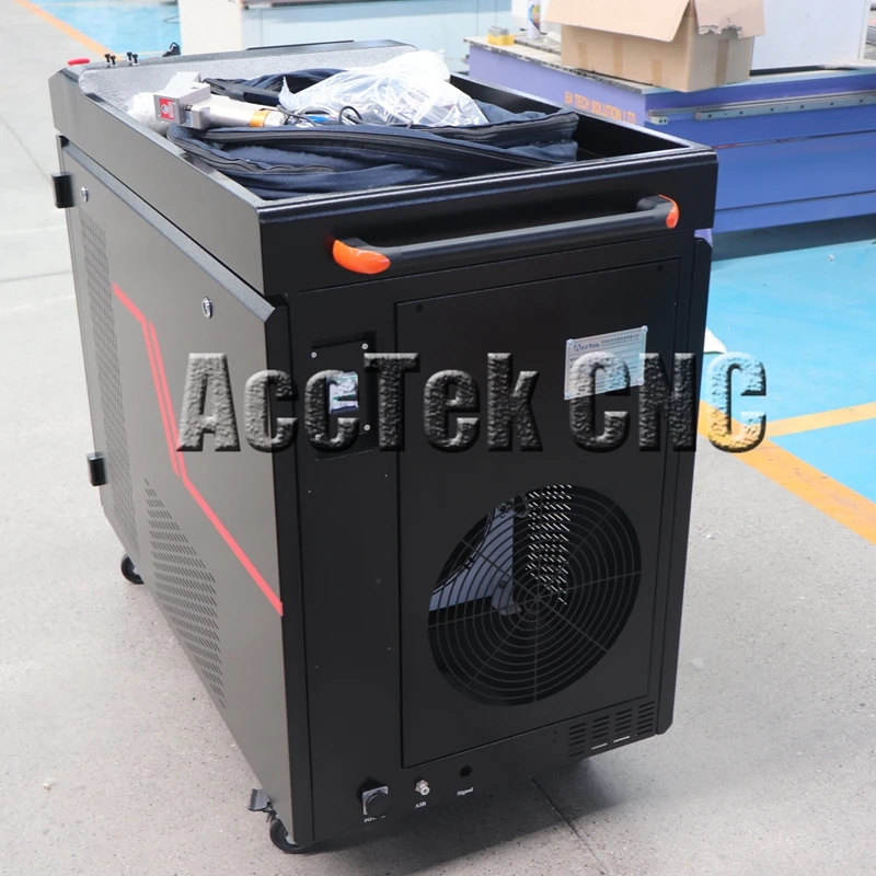 Portable Fiber Laser Cleaner Rust Removal Laser Cleaning Machine for Metal AccTek AKQ-1000 3