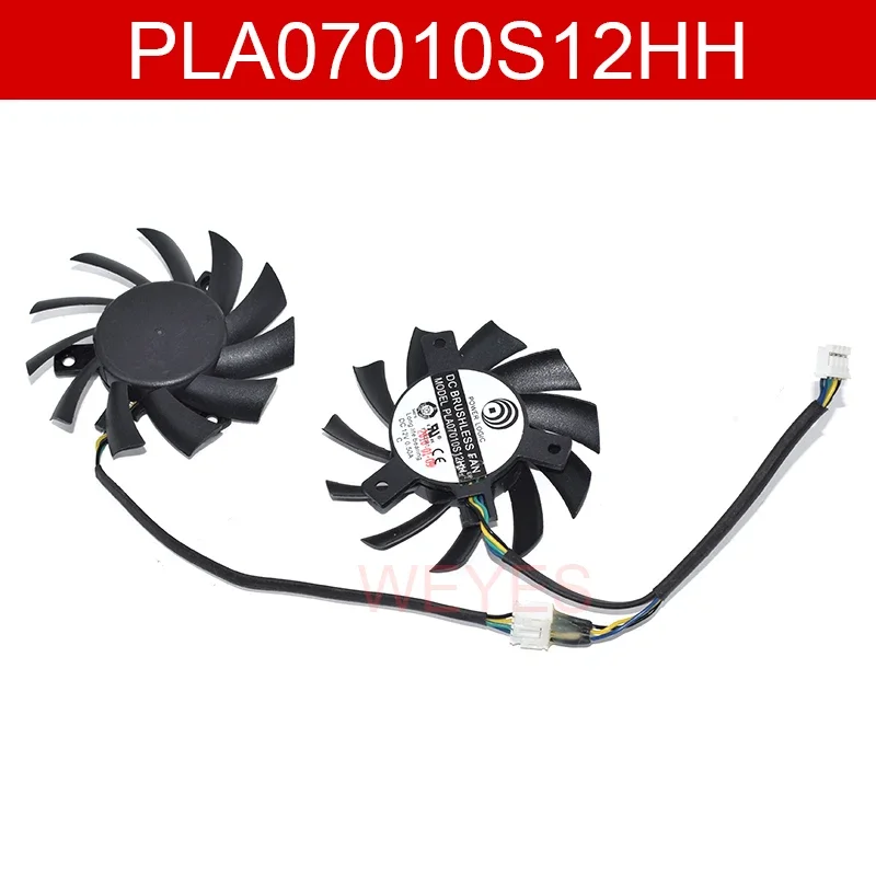 Пластина 07010s12hh, постоянный ток 12 В, 0,50 А, 65 мм, 4 провода для MSI R5770, N450GTS, HAWK, пара охлаждающих вентиляторов для видеокарты, Новинка