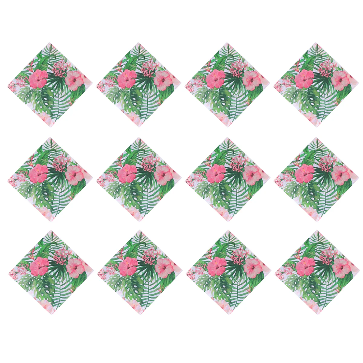 20Pcs Leaf Flower Print Eco Material Party Supplies Disposable Napkins Paper Serviettes For Home Sanitary Paper