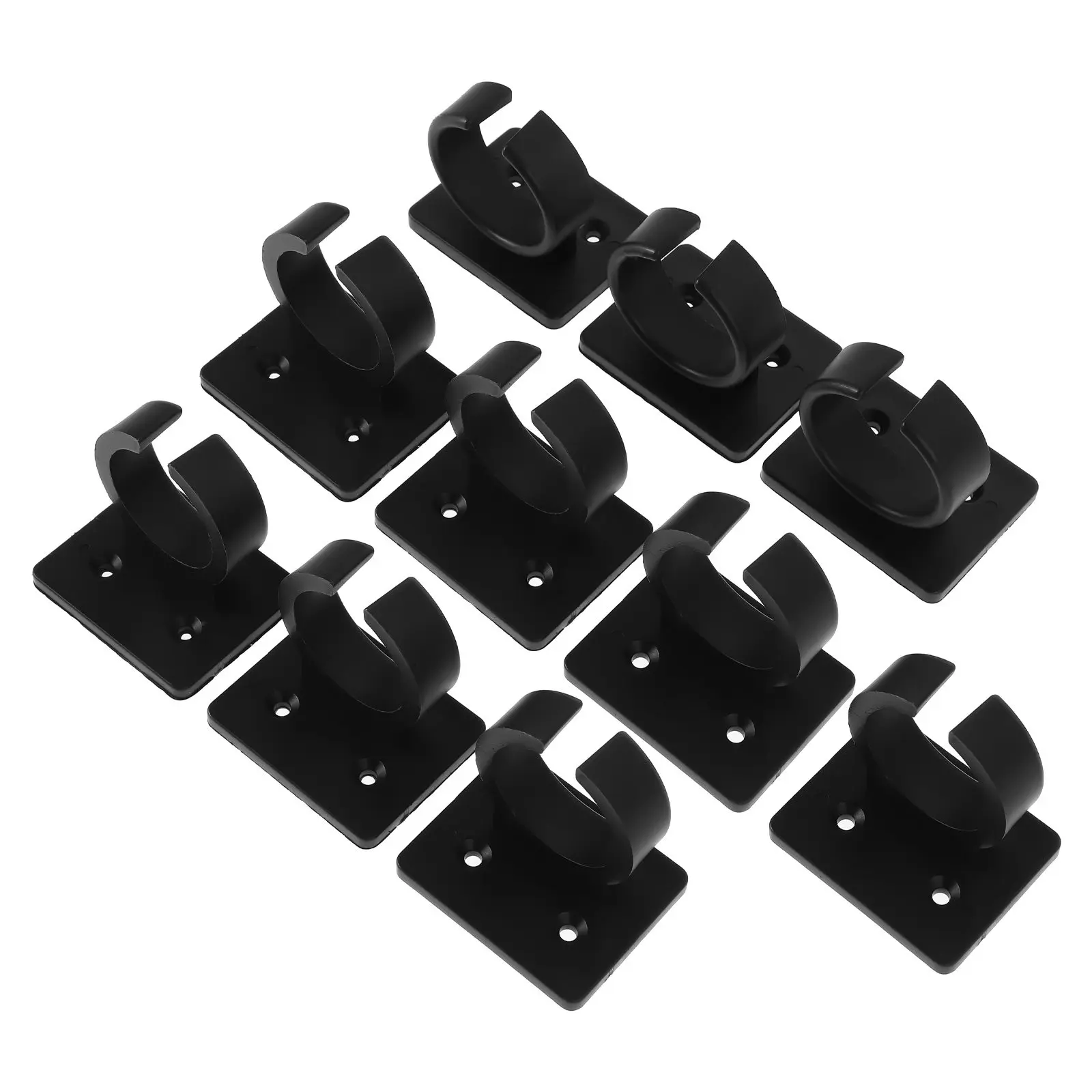 10Pcs 마이크 벽걸이 클립 데스크 마이크 홀더 홈 스튜디오 가라오케 회의 녹음에 적합한 안정적이고 견고한 제품