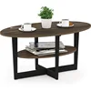 Coffee Table, 1-Pack, Columbia Walnut/Black 5