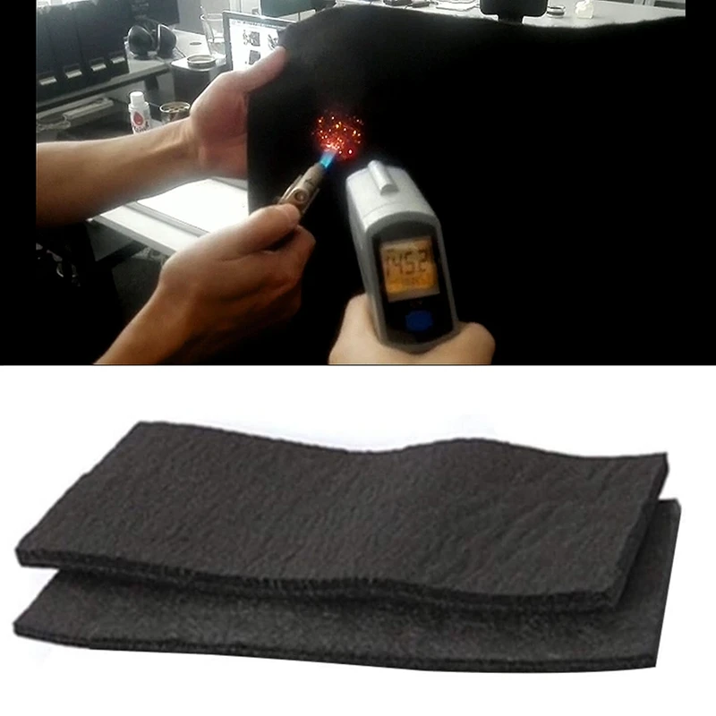 

1pc Carbon Fiber Welding Blanket Black For Vacuum Furnace Induction Furnace Heat Preservation Energy Storage Battery Helmets