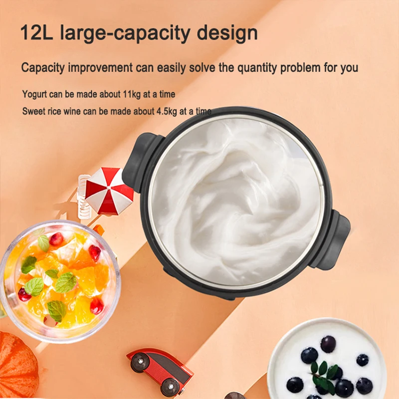 Commercial 12L Yogurt Fermentation Machine 110V 220V Fermentation Pot for Yogurt Natto Wine Vinegar 3