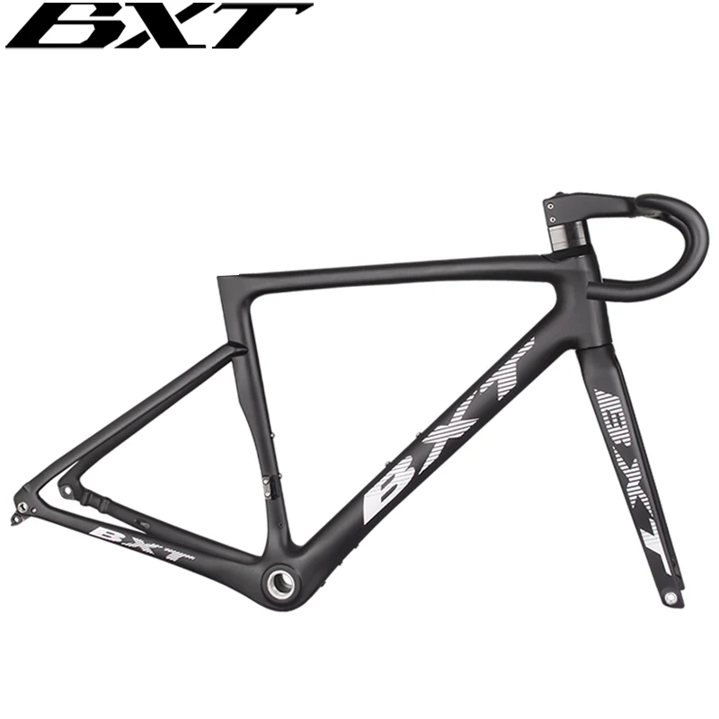 Road Disc Bicycle Carbon Frame Thru Axle Full Carbon Road Bike Frame Flat Mount Disc Brake Aerodynamic Fully Hidden Cable Line bicycle parts bicycle frame