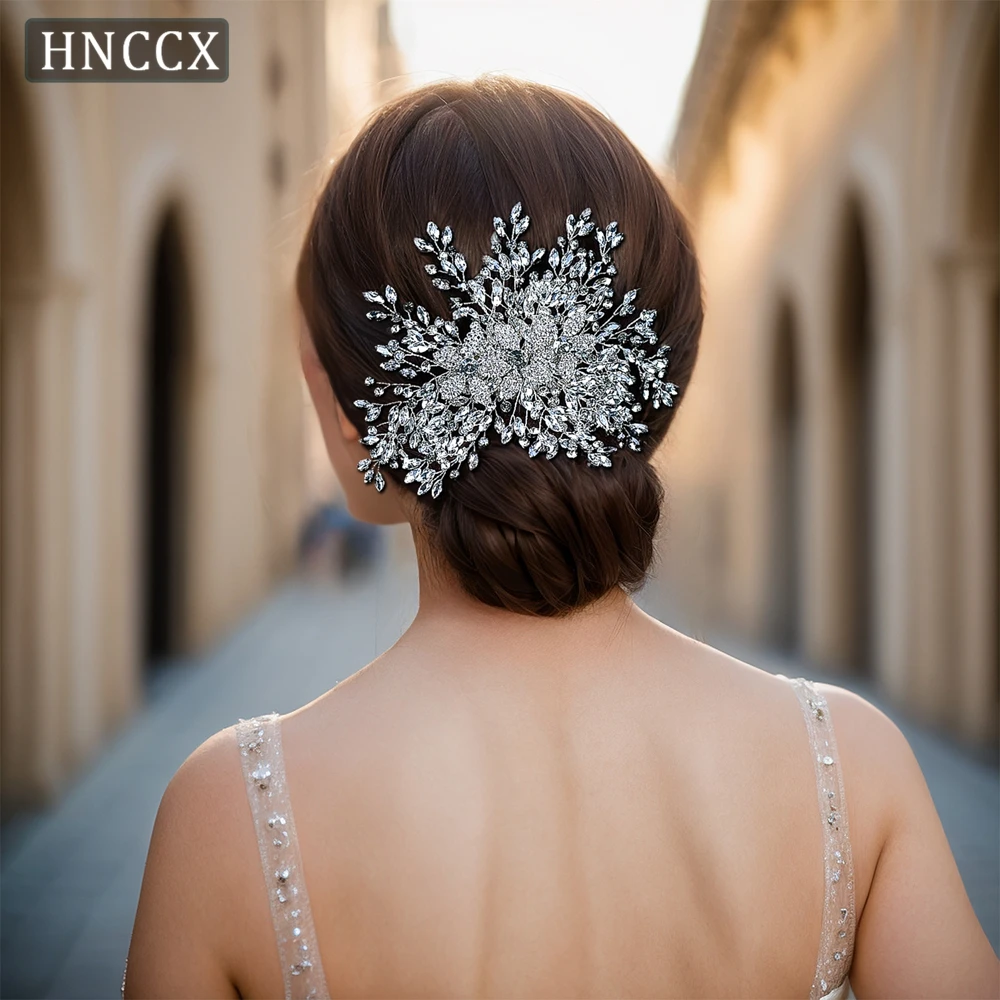 HNCCX Bridal Headband Crystal Hair Accessories Bride Hair Vine Girls Headwear Rhinestone Headdress For Women Wedding Party CP462