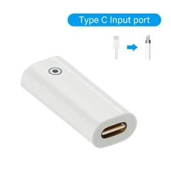 Universal Stylus Pen Charger Adapter with USB - C/Lightning Connection (Type C to L)