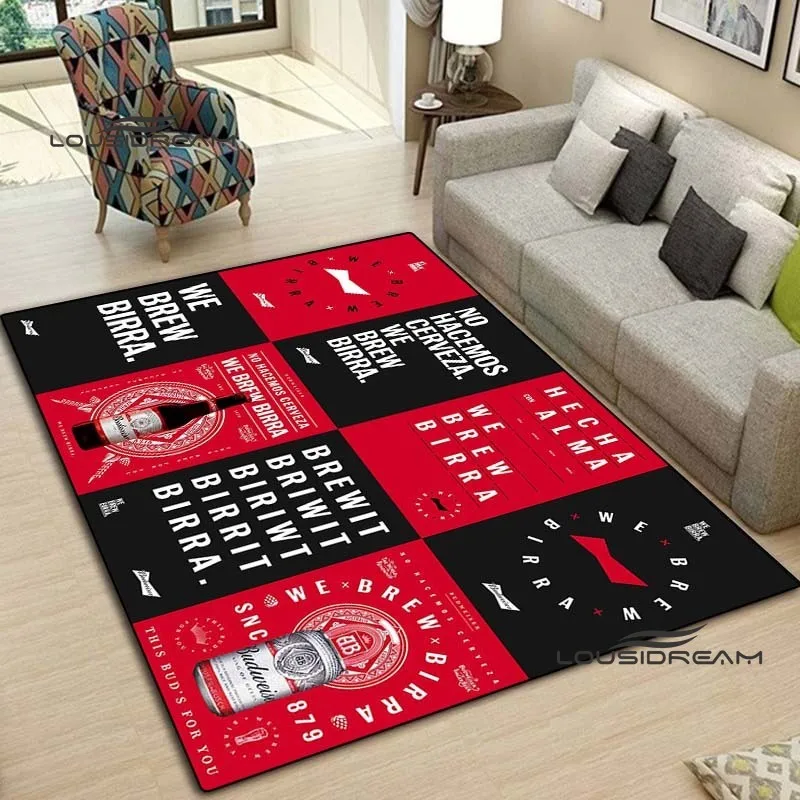 Classic Budweiser Beer carpet and rug modern bar living room bedroom Large area soft carpet study porch bedside non-slip mat 2