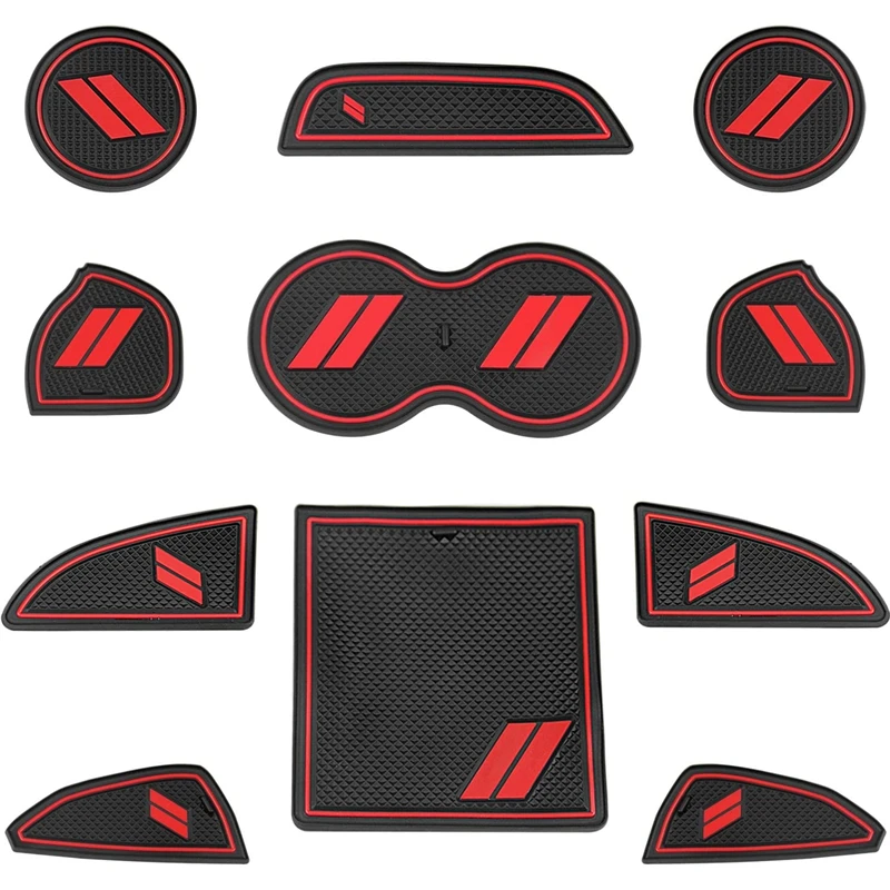 Auto Bekerhouder Mat Insert Coaster Pad Antislip Anti-stof Mat Voor 2015-2020 Dodge Challenger auto Styling Accessoires