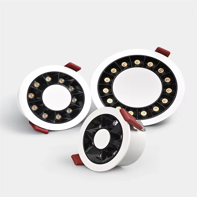 Dimmable Embedded Ceiling Downlight Light Ultra-thin Anti-glare Umall Upotlight Umbedded Living AC 110V 220v Room LED Spot light
