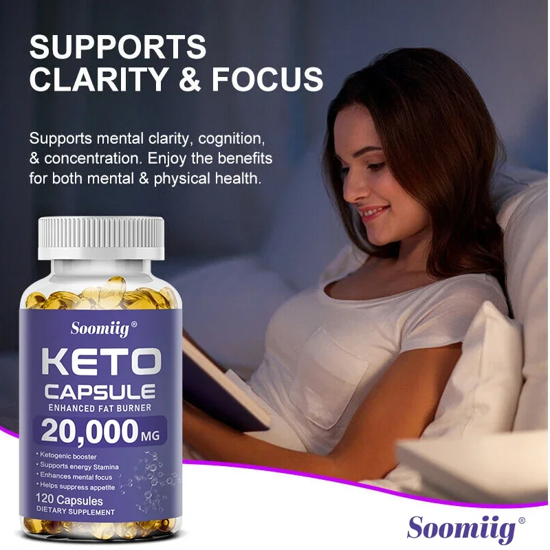 Soomiig Keto Capsules Burn Fat Suppress Appetite Reduce Belly Leg Fat Beauty Health Care Product