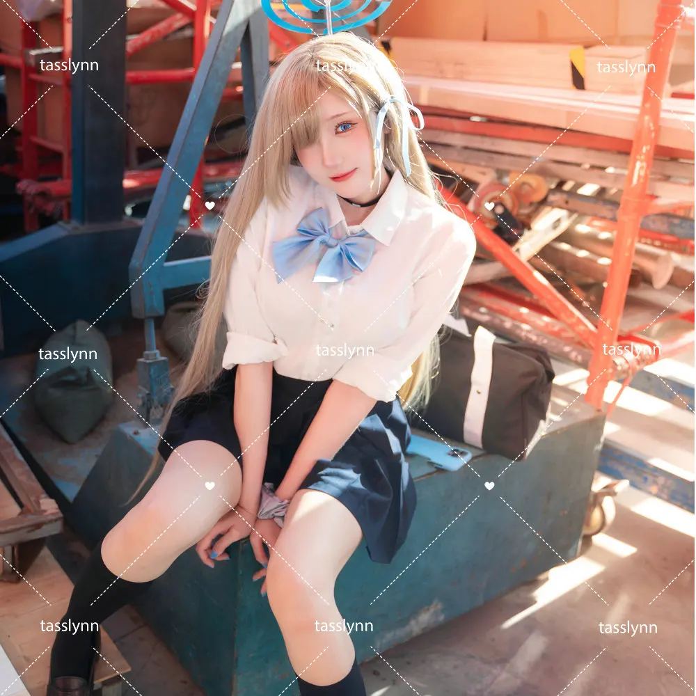 

Blue Archive Halloween Costume Itinose Asena Cosplay Sweet Itinose Asena JK Dress Anime Cosplay for Women