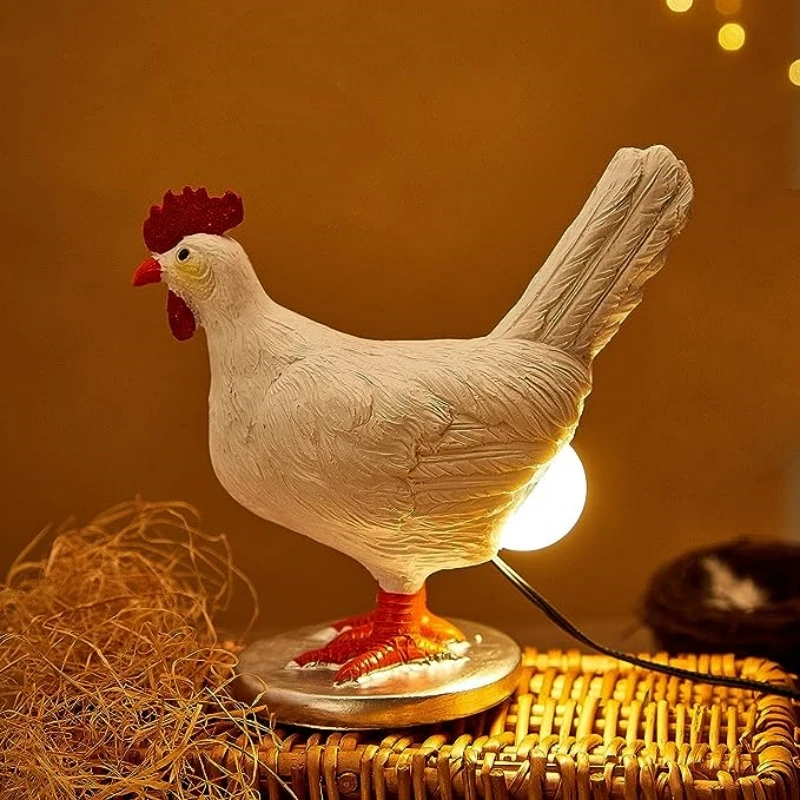 

Decorative Night Lights Simulated Animal Funny Easter Home Decor Party Carnival Chicken Lamp Chick Night Light Ornaments HOT