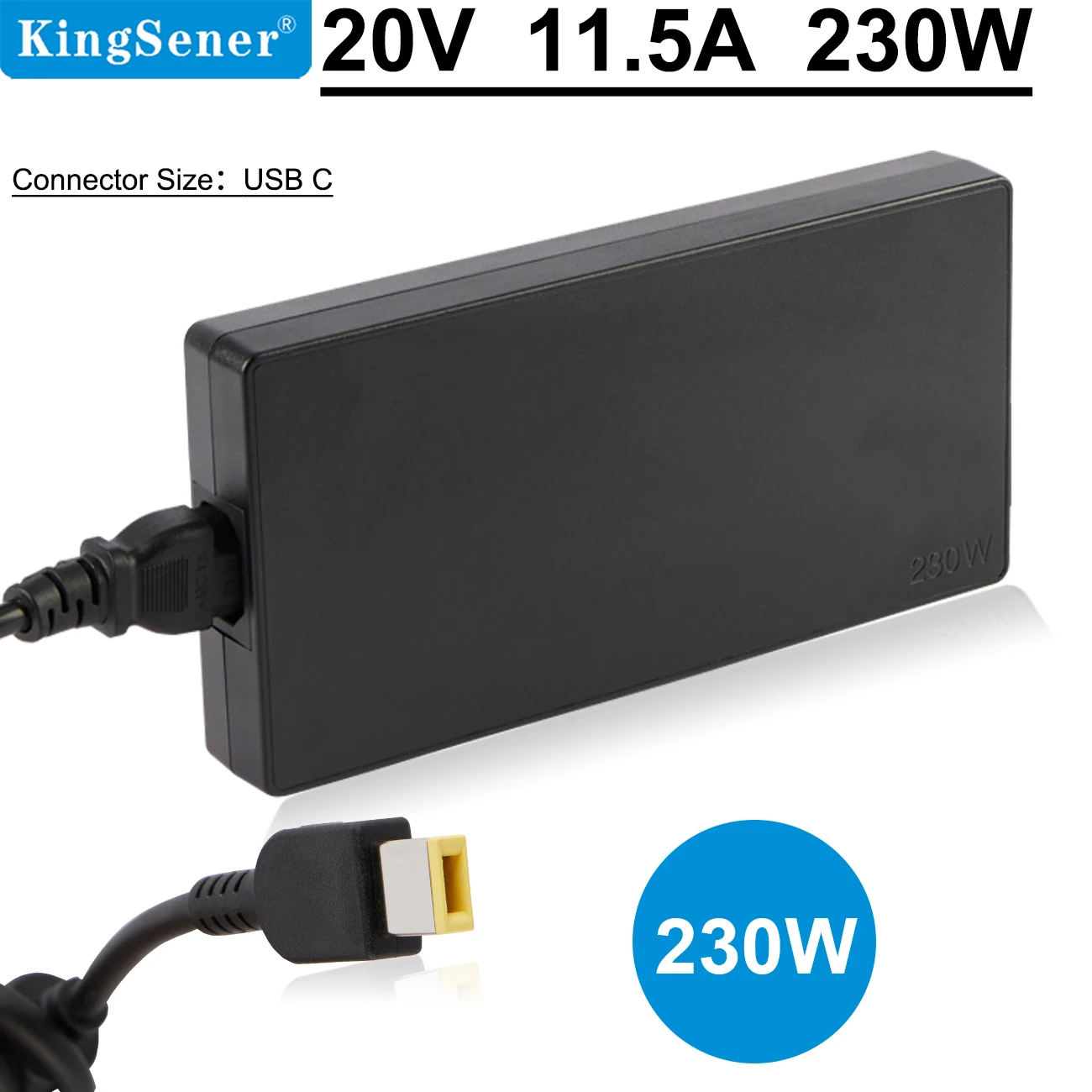 230 W oplader voor Lenovo Legion 5 7 Thinkpad P73 P71 P72 P70 P52 P53 P15 P17 Y520 Y540 Y545 Y730 Y740 Y900 Y910 Y920 4X20E755 111 ADD L230NLC3A 20V