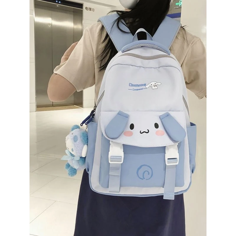 

Kawaii Sanrio My Melody Kuromi Cinnamoroll Pompompurin Backpack Cartoon Large Capacity Student Schoolbag Outdoor Backpack Gift