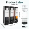 Shampoo Dispenser for Shower Wall Mounted Shower Soap Dispenser Refillable Liquid Soap Dispenser Bottle Home Bathroom Containers 5