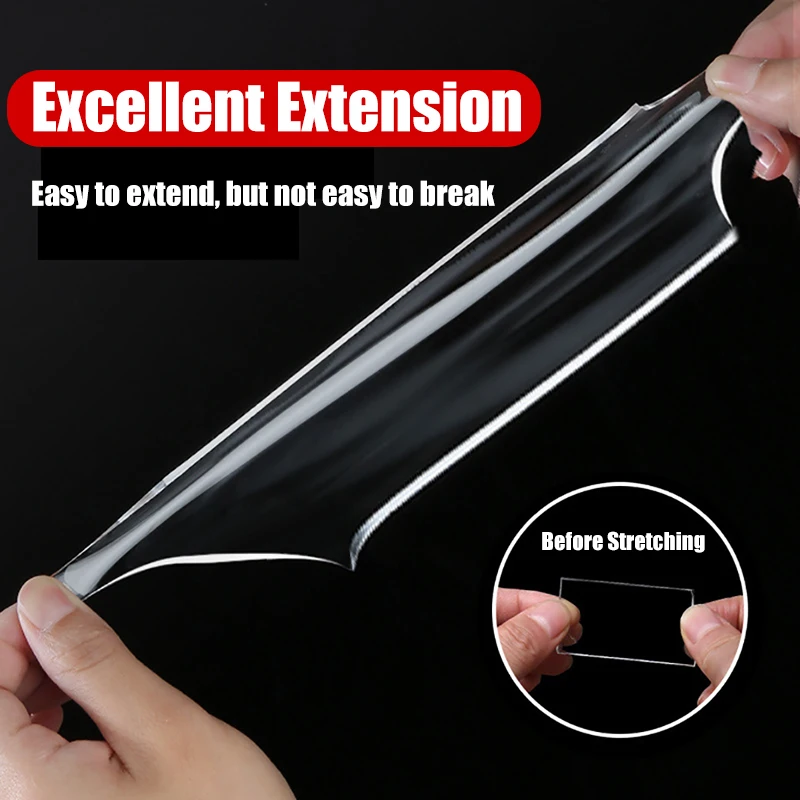 Double sided tape SEAMETAL Super Strong Double Sided Adhesive Tape Washable Reusable Transparent Double Tape No Trace Sticker for Car Home Office