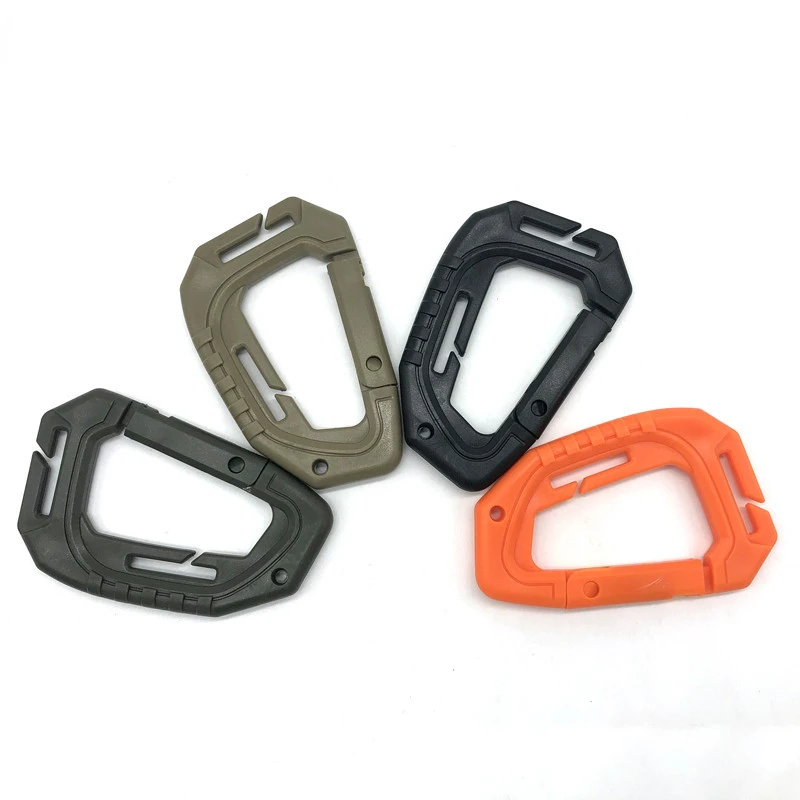 

1Pcs Big D-type Plastic Steel Tactical Molle Quick Hook Hanging Buckle Clip Outdoor Camping Backpack Bag EDC Tool Accessories