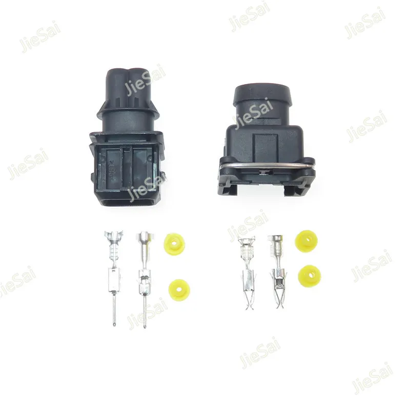 Description Picture 3 of item827551-3 / 828657-3 106462-1 Female Male EV1 Style 3.5mm 2 Pin TYCO AMP Car Fuel Injector Type EV1 Injector Automotive Connector