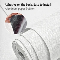 White Foam 3D Wall Sticker Thicken Waterproof Self-adhesive XPE Foam Wallpapers For Living Room Bedroom Home Decorative Stickers 3