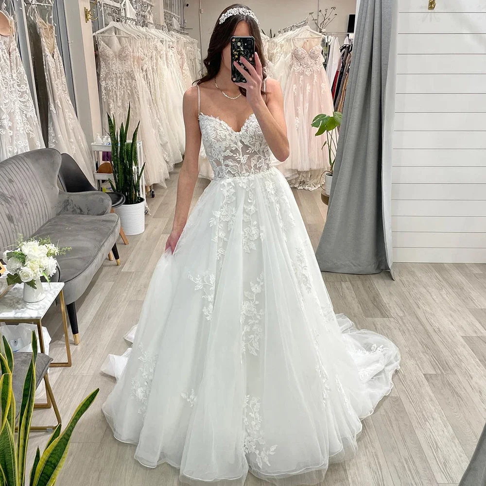 

Charming White Wedding Dresses A Line Lace Off Shoulder Long Bridal Gowns Butterfly Pattern Vestido De Novia Plus Size Customize